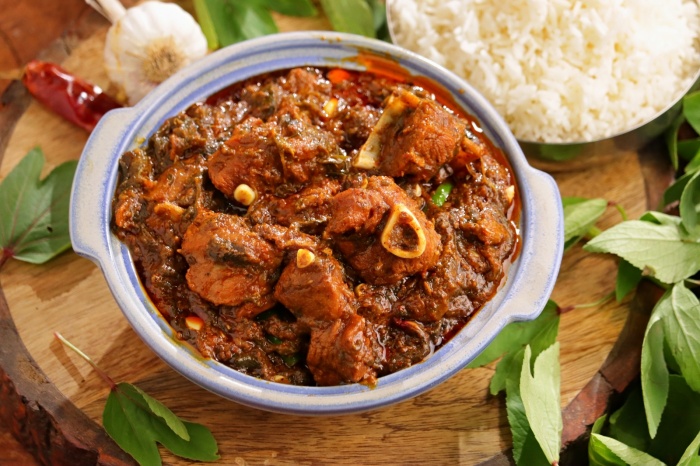 Andhra Special Gongura Mutton | Mutton Curry
