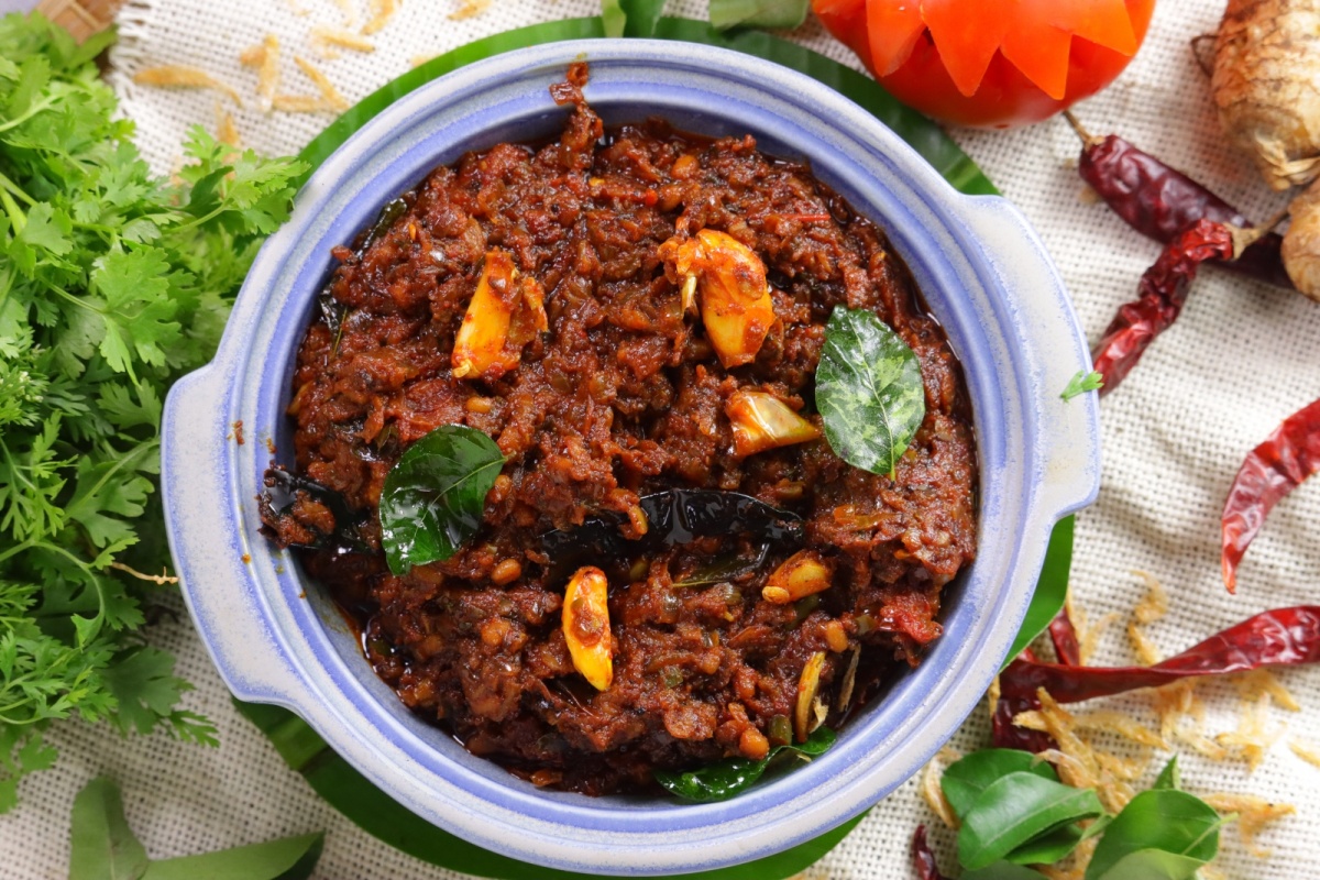 Dry Prawns Tomato Chutney Dried Prawn Chutney Dry Prawns Tomato