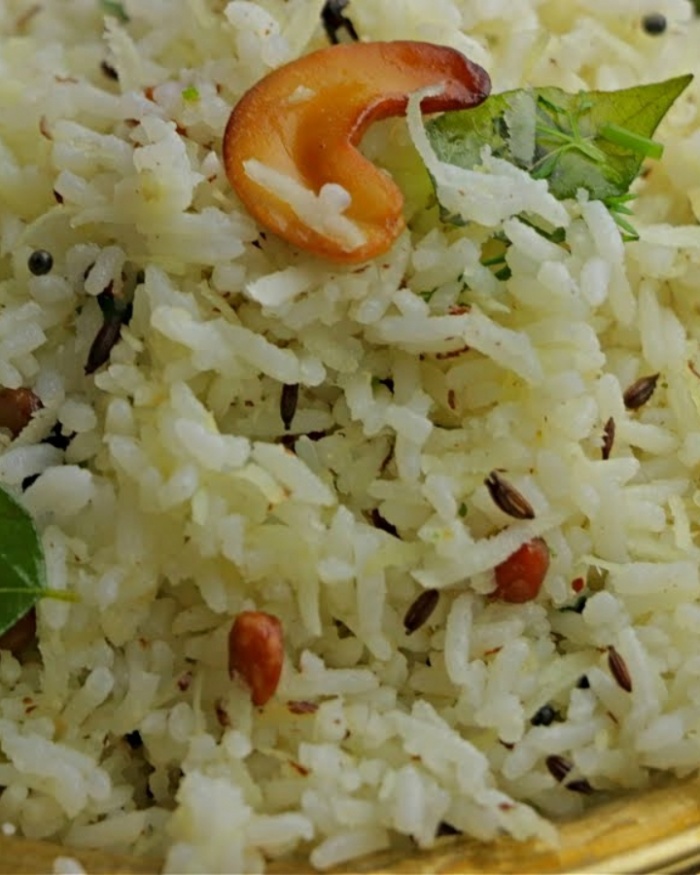 Coconut Rice | How to make Coconut Rice | Thengai Sadam | Nariyal Chawal | Kobbari Annam