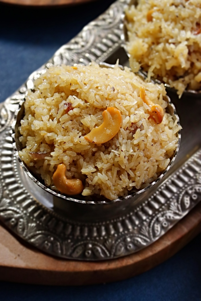 Sweet Coconut Rice | Bellam kobbarannam