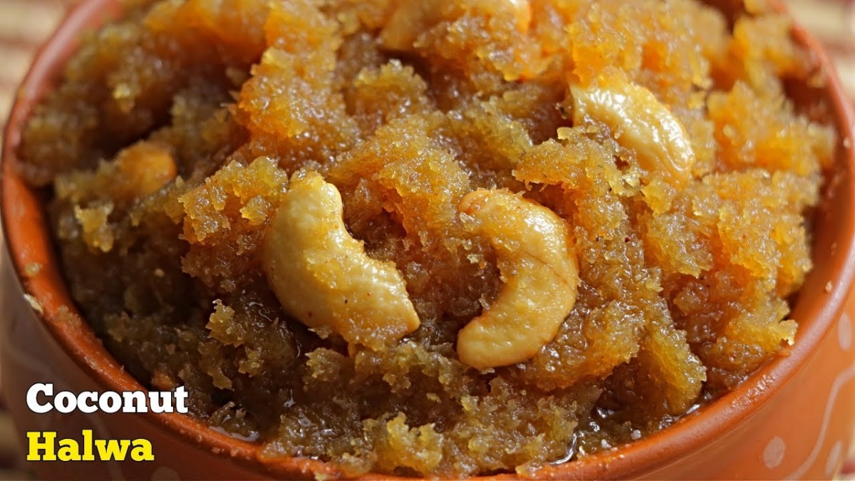 Coconut halwa recipe Nariyal ka halwa recipe Thengai halwa How to make Kobbari Halwa