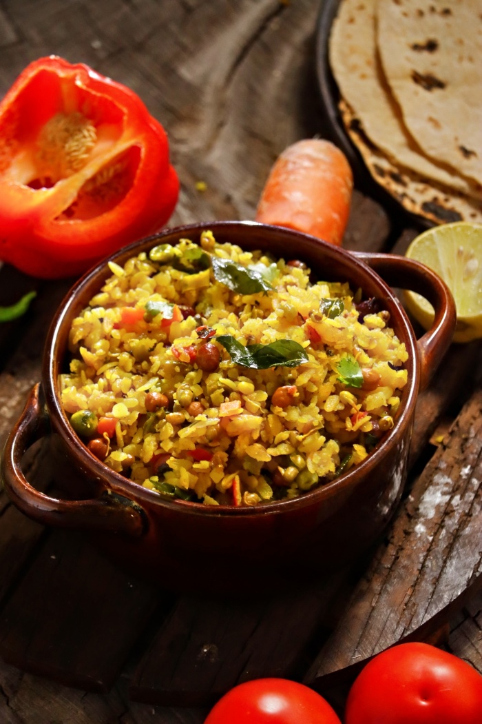 Healthy Sprouts Poha