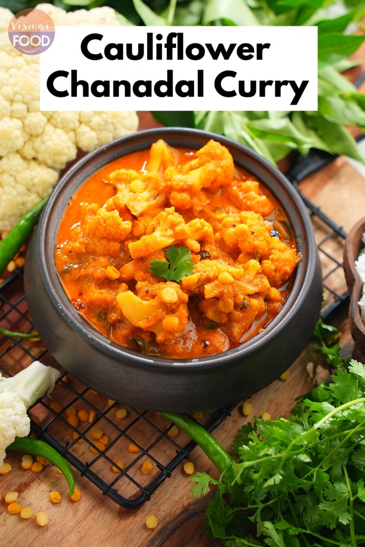 Cauliflower Chana Dall Curry Vismai Food