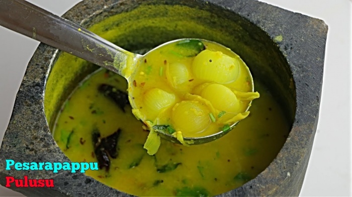 Moong Dal Sambar | Pesarapappu Pulusu | Easy Moong Dal Sambar Recipe | How to make Moongdal Sambar